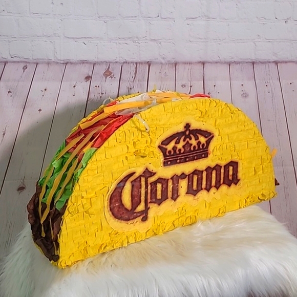 Corona Extra Taco Pinata Store Display Large Party Bar Man Cave Rare 24"x12"x6" - Picture 3 of 17